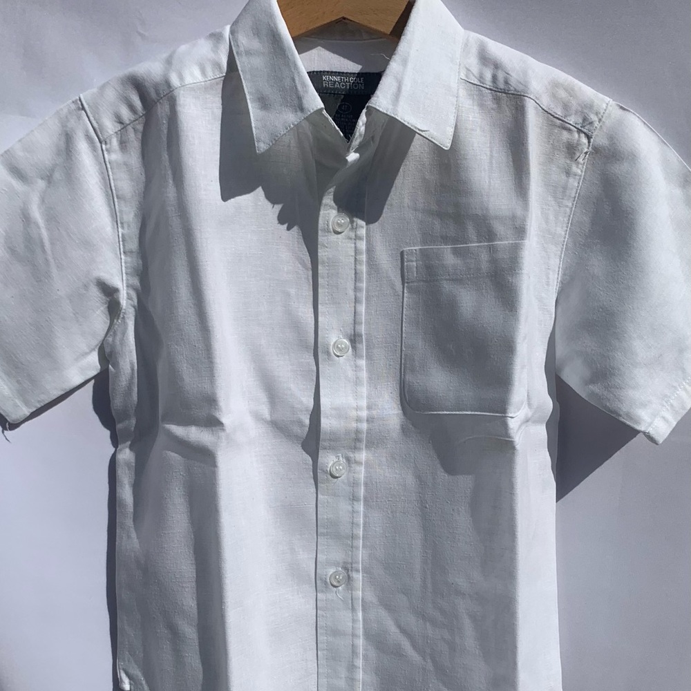 💯 original Kenneth Cole reaction Linen shirt & vest (sell as unit only) - Picture 3 of 5